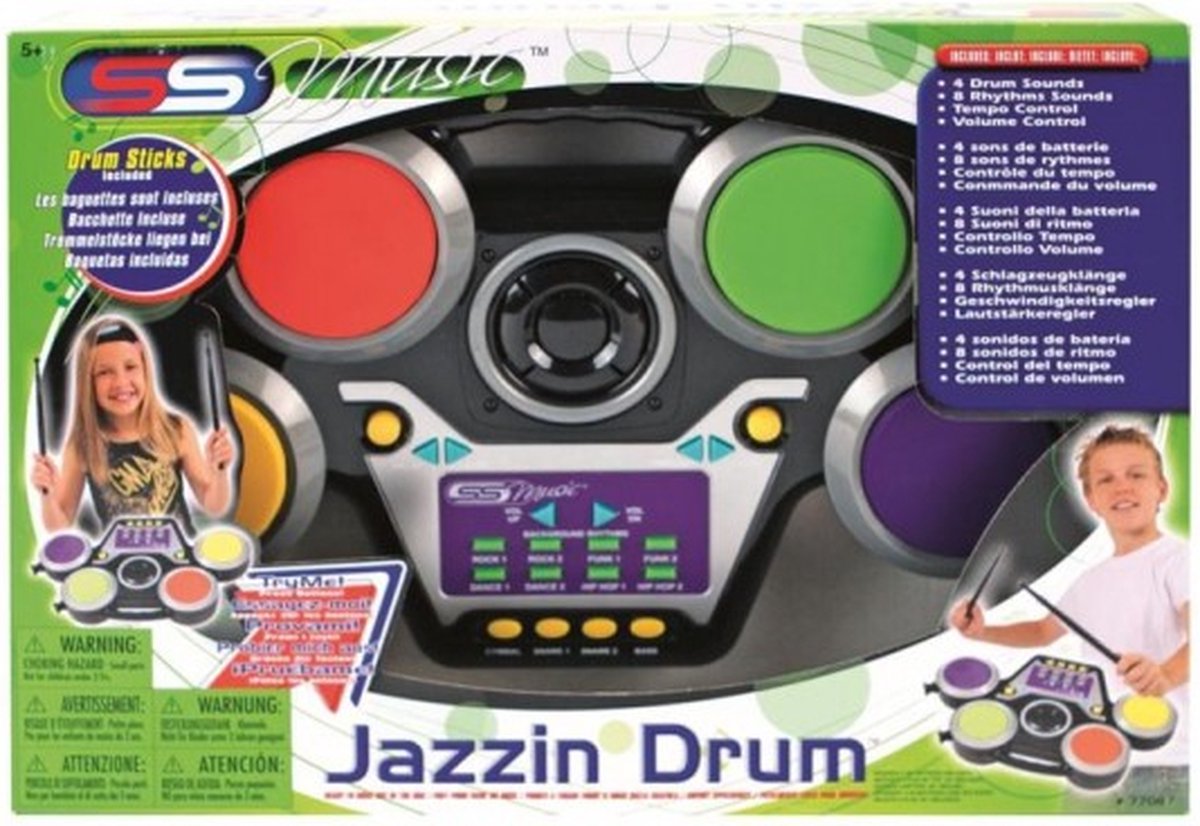   Jazzin Drum inclusief drumstokjes