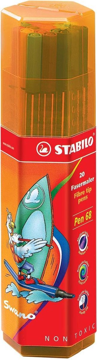 3x Stabilo viltstift Pen 68 Big Box