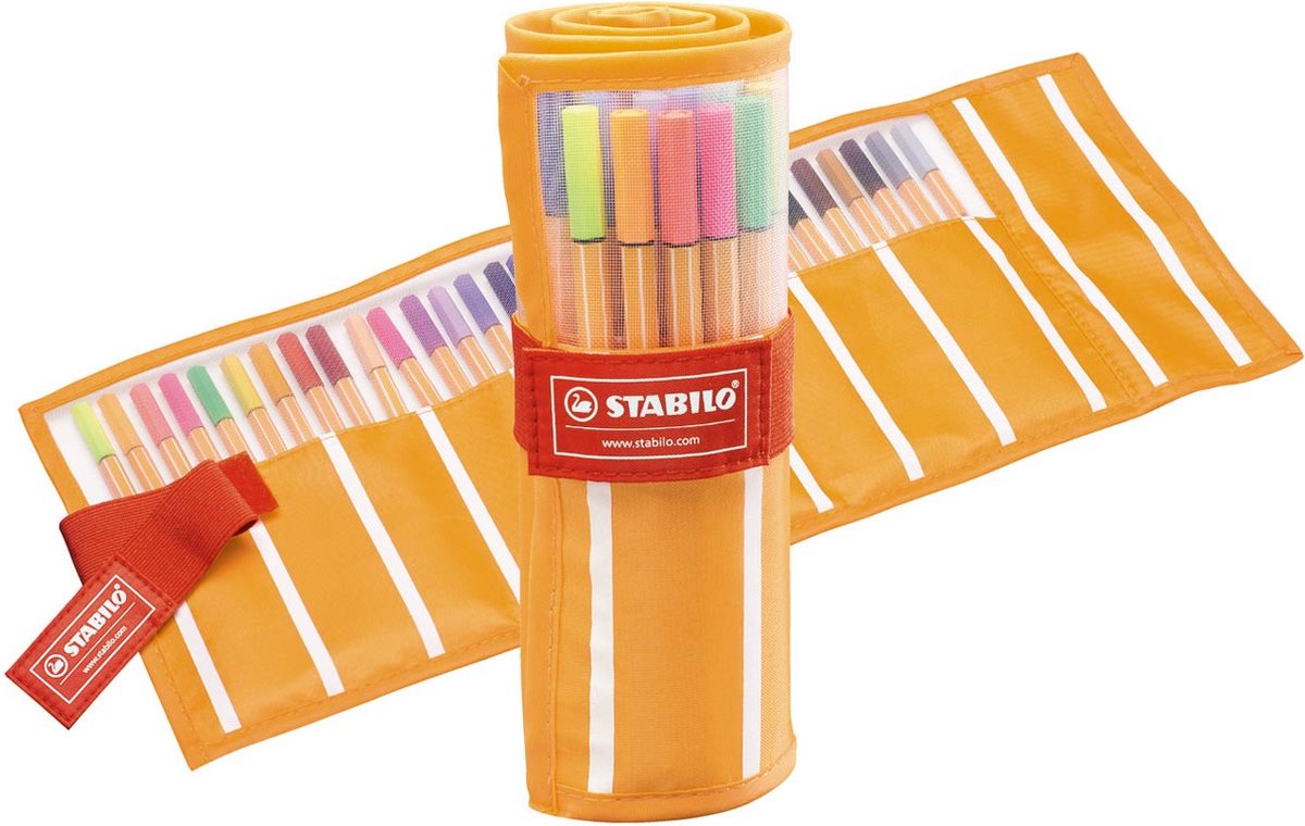 Fineliner stabilo point 88 rollerset ass