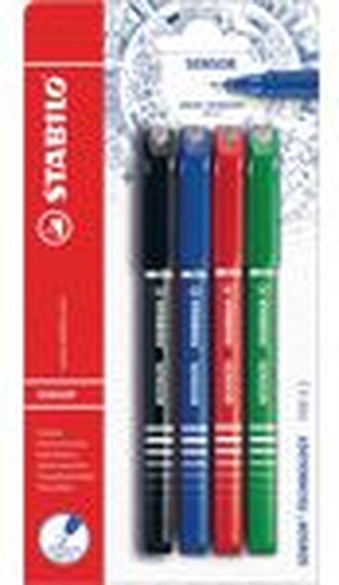 Fineliner stabilo sensor 14900 ass