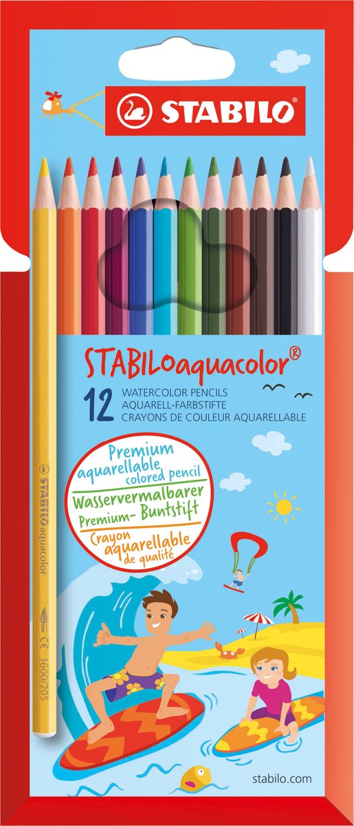   Aquacolor Kleurpotloden - Etui 12 stuks