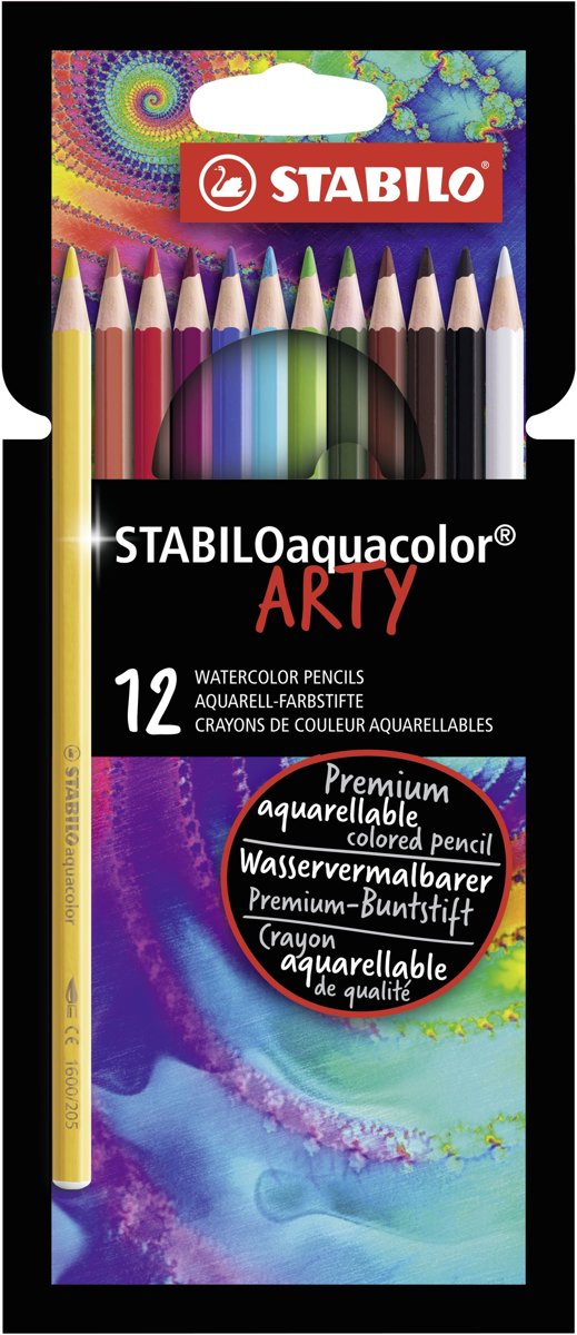 STABILO Aquacolor Kleurpotloden - Etui 12 stuks
