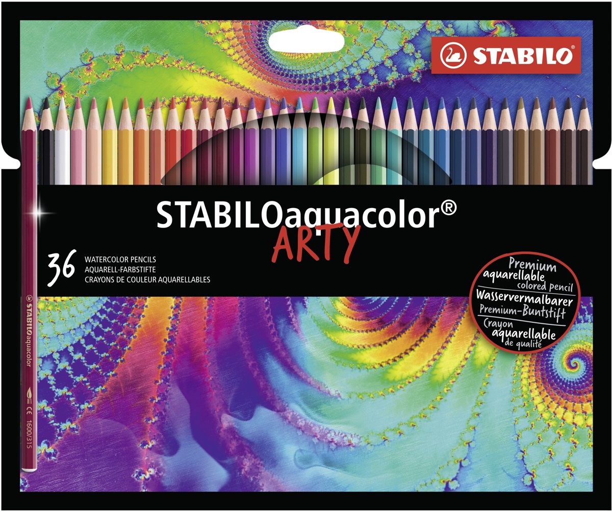 STABILO Aquacolor Kleurpotloden ARTY etui 36 Kleuren