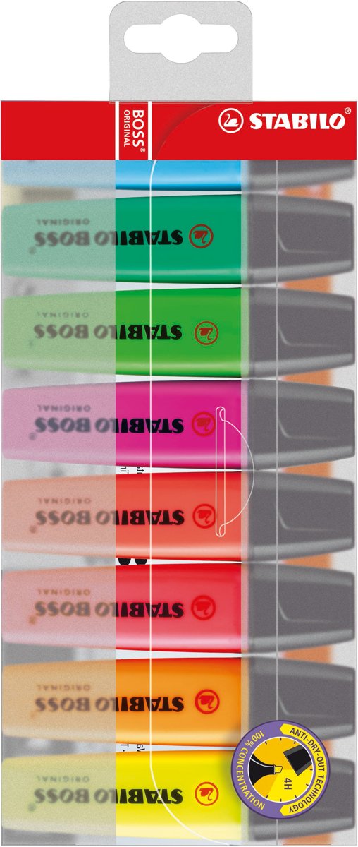 STABILO BOSS original markers - Etui 8 stuks