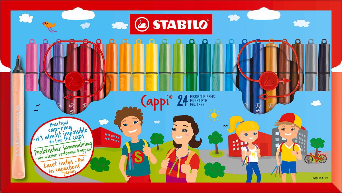 STABILO Cappi etui 24 stuks viltstiften