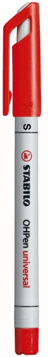 STABILO OHPen universal markeerstift Rood