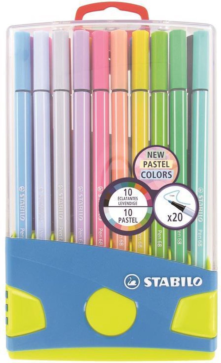 STABILO Pen 68 Pastelparade 20Pcs