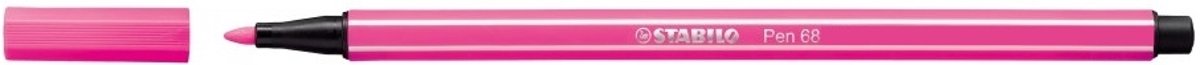 STABILO Pen 68 Viltstift Neon Roze - per stuk