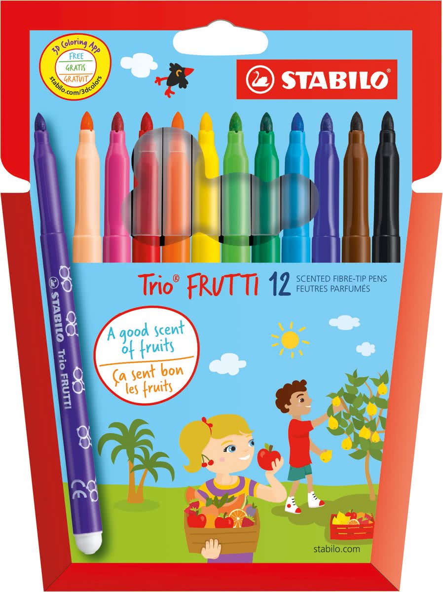 STABILO Trio Frutti Viltstiften - Etui 12 stuks