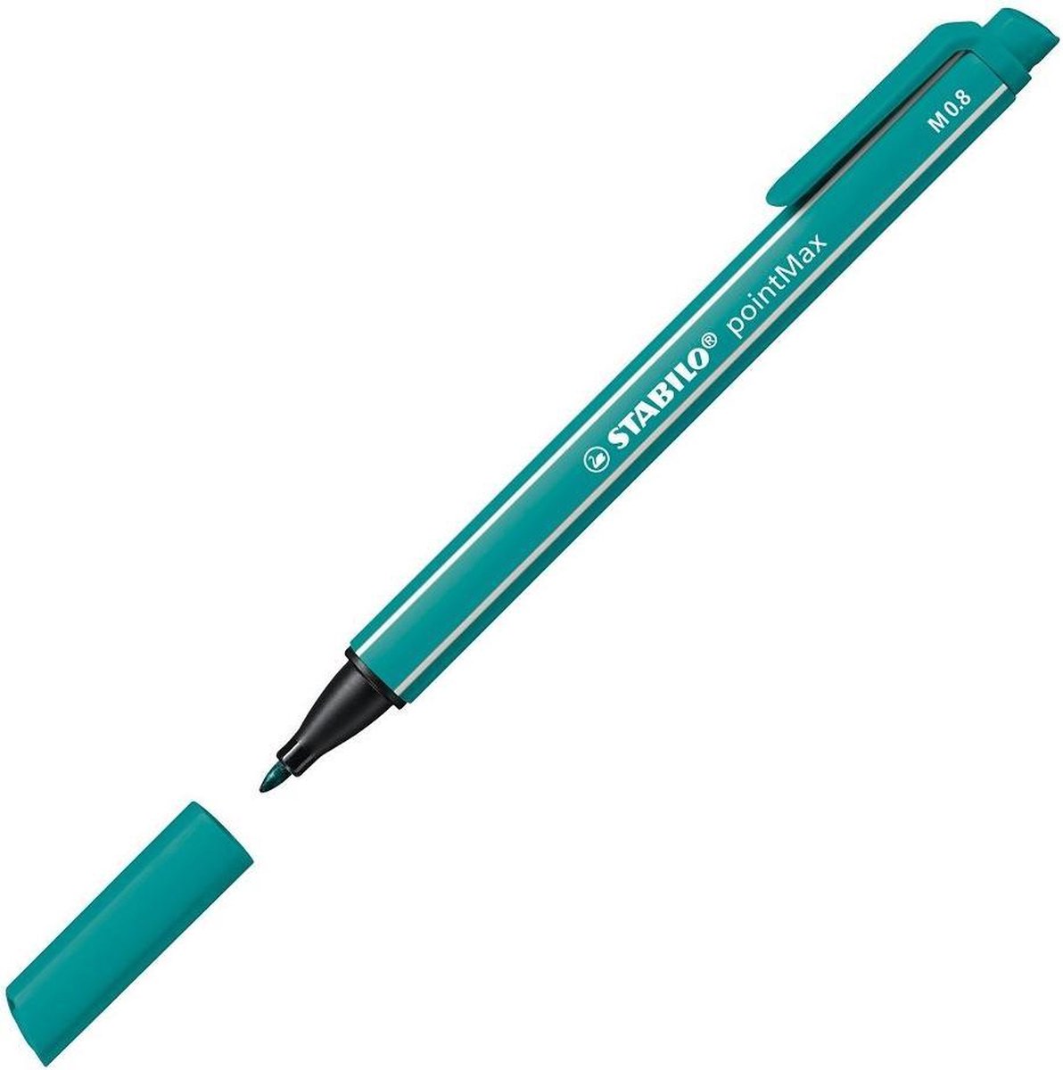 STABILO pointMax - Hardtip Fineliner 0,8 mm - Turquoise - per stuk