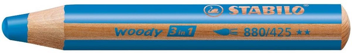 STABILO woody 3 in 1 kleurpotlood 1 stuk(s) Blauw