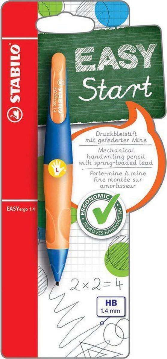 Stabilo - Pen - Voor linkshandige - Blauw/oranje