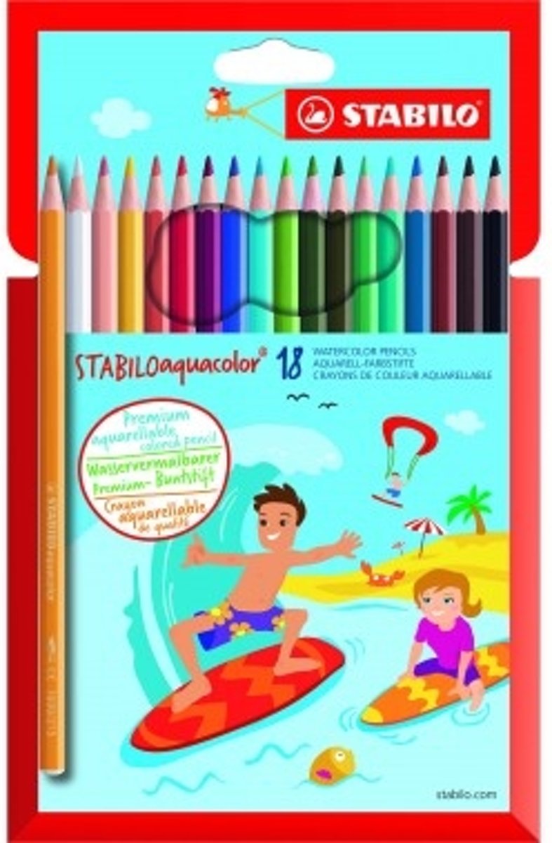 Stabilo Aquacolor Multi 18stuk(s) kleurpotlood