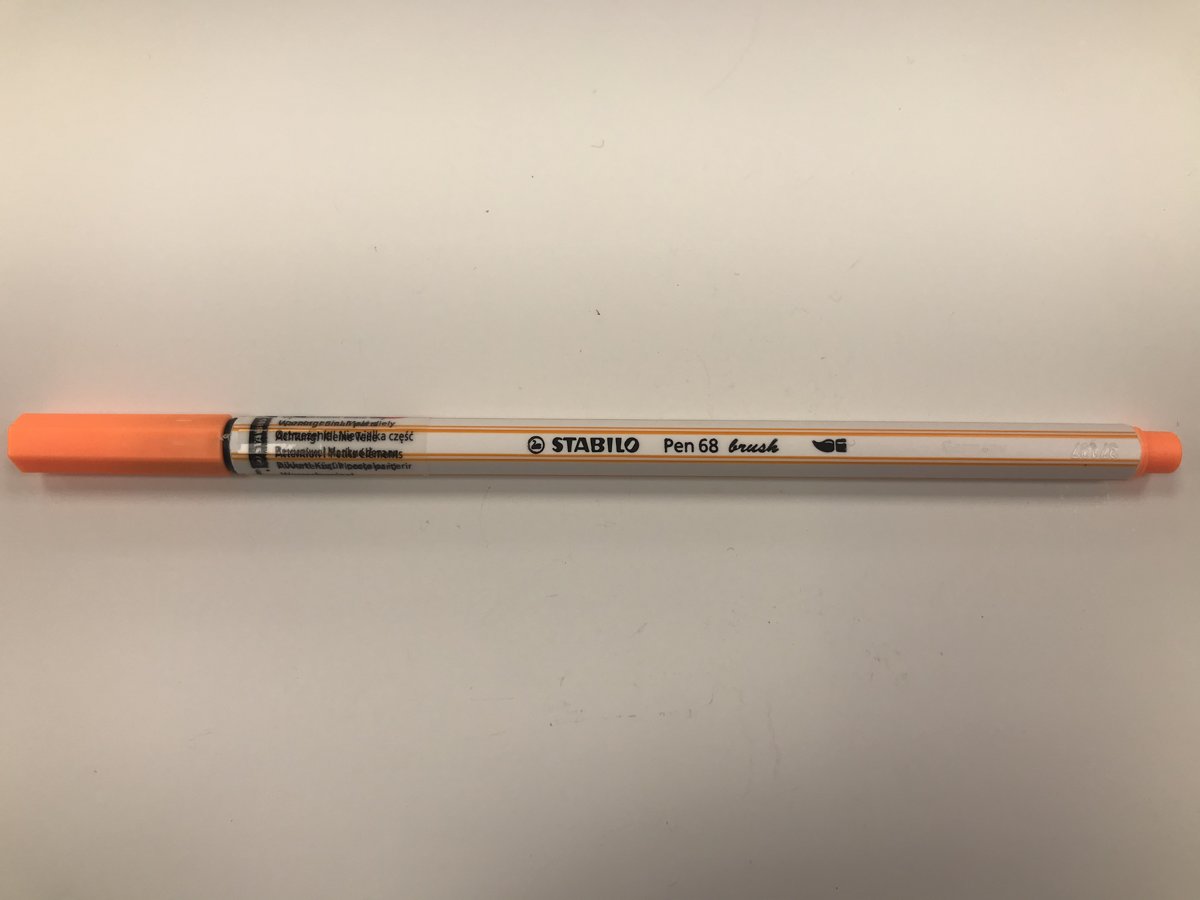 Stabilo Pen 68 Brush Neon Oranje 568/054