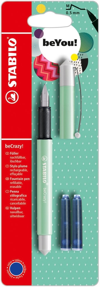 Stabilo Vulpen met 2 Patronen Pastel-Mint