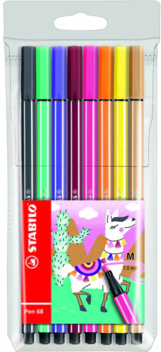 Stabilo stiften pen 68 living colors Edition 8 stuks