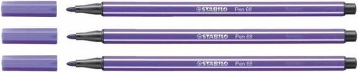 Stabilo viltstiften pen 68 violet ds/10