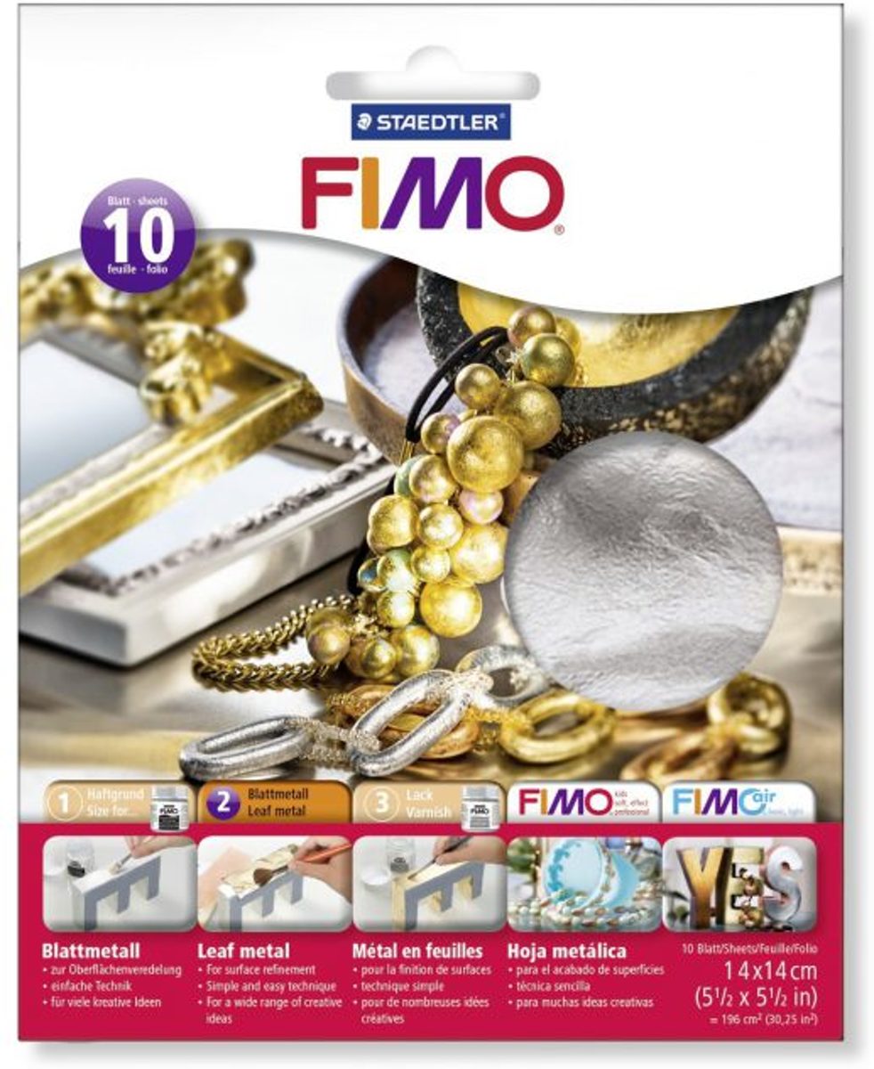 Fimo Bladmetaal Zilver