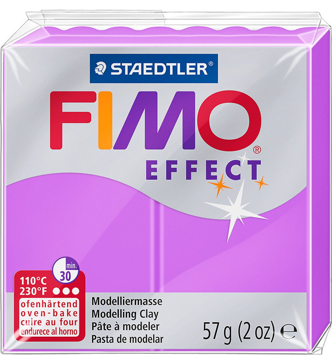 Fimo Effect klei neon purple