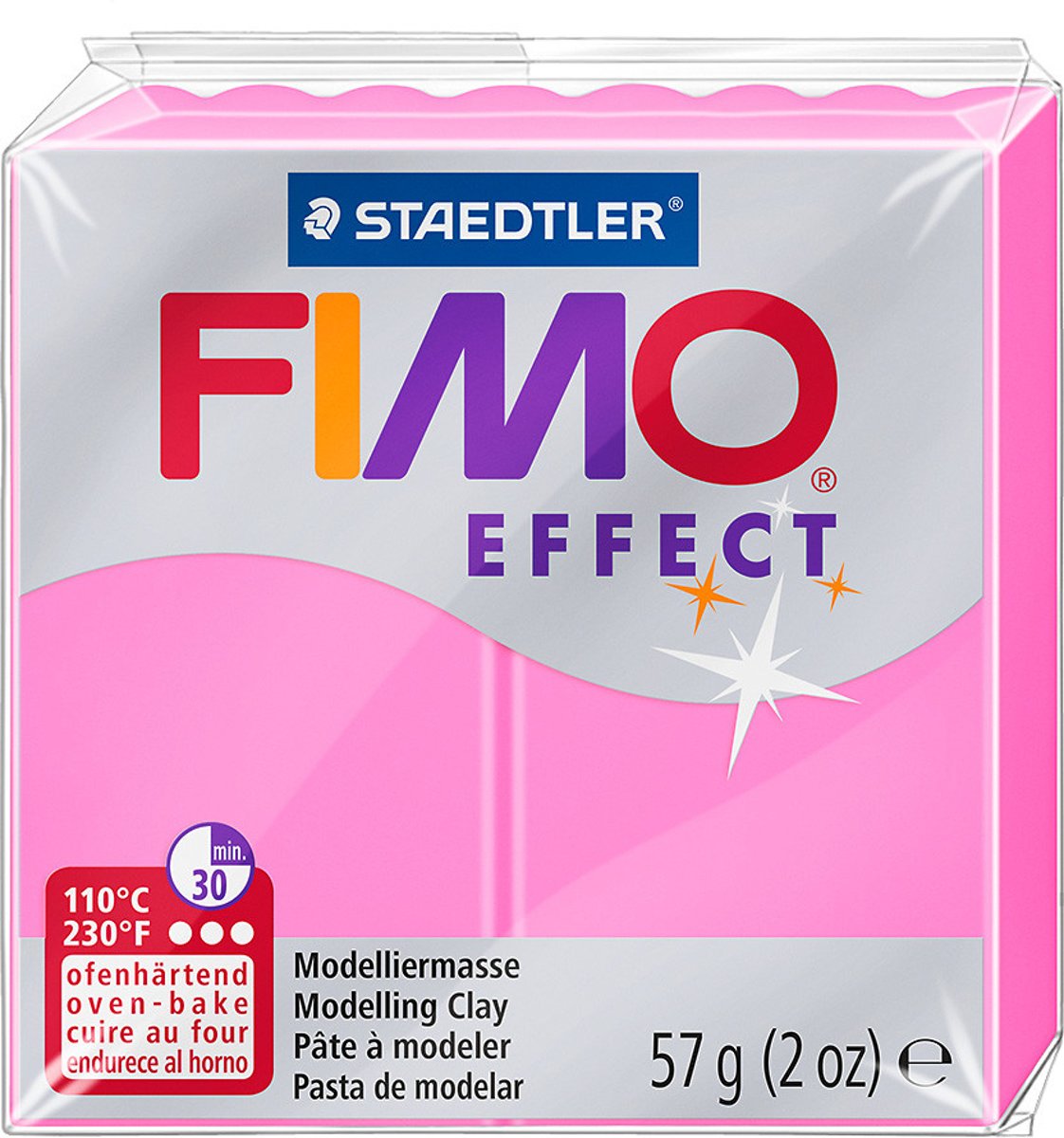 Fimo Effect klei neon roze