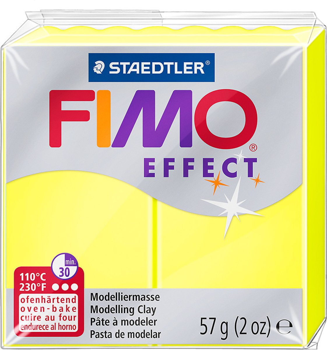 Fimo Effect klei neon yellow