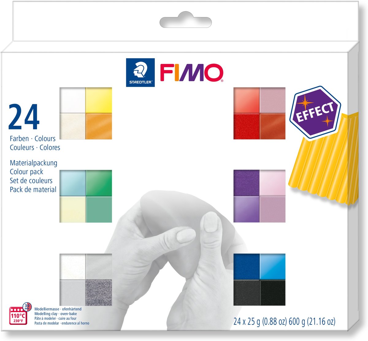 Fimo effect set - colour pack 24 st