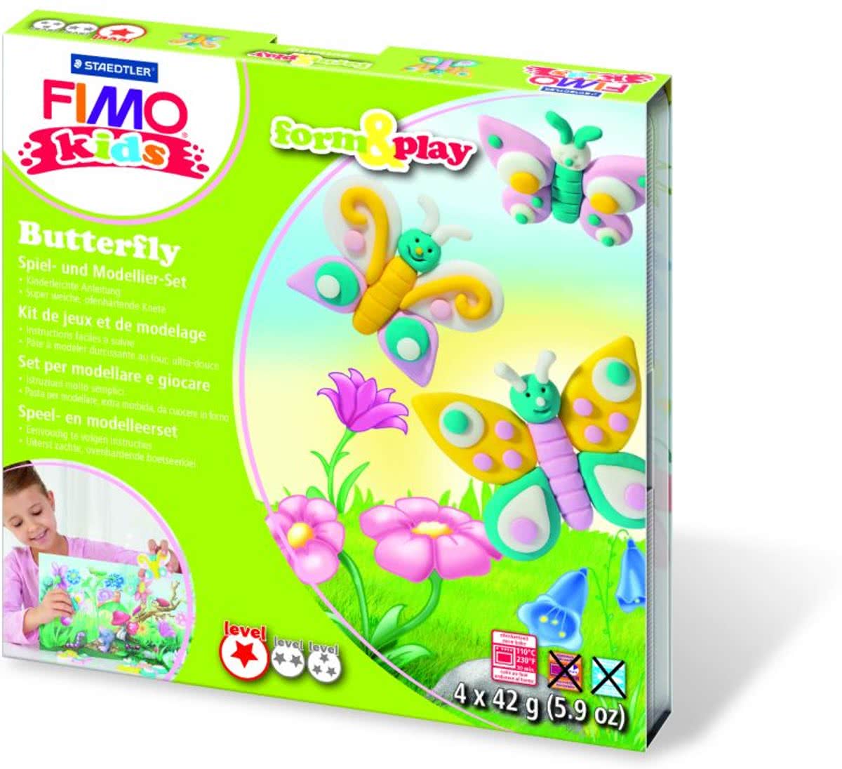 Fimo Kids play & form Vlinders