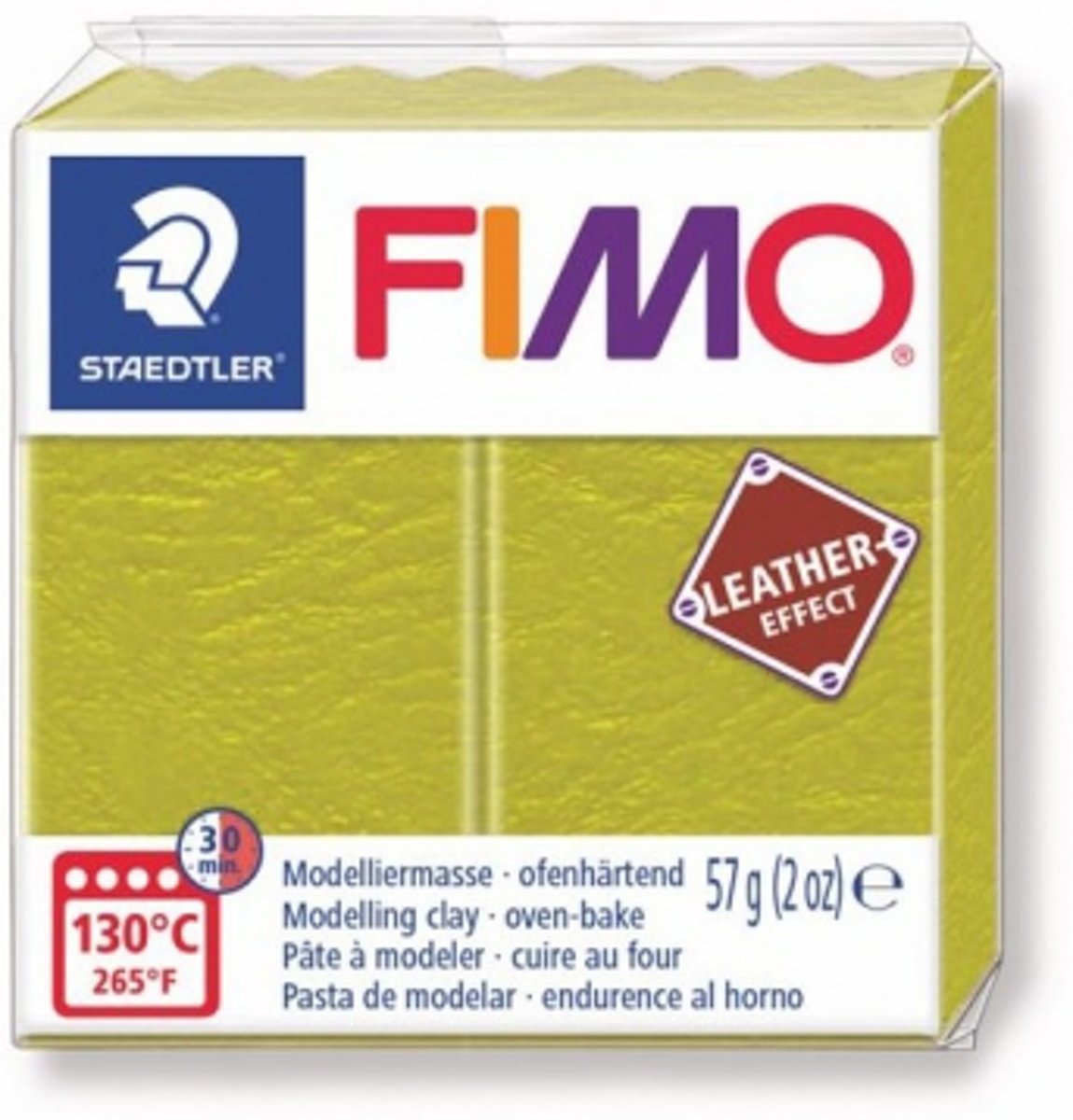 Fimo Leathereffect Boetseerklei Olijf 8010-519