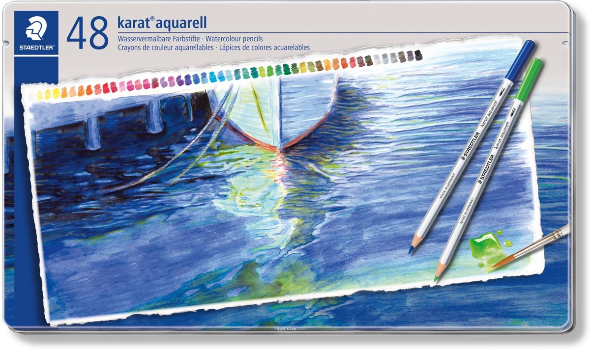 karat aquarell kleurpotlood - set 48 st