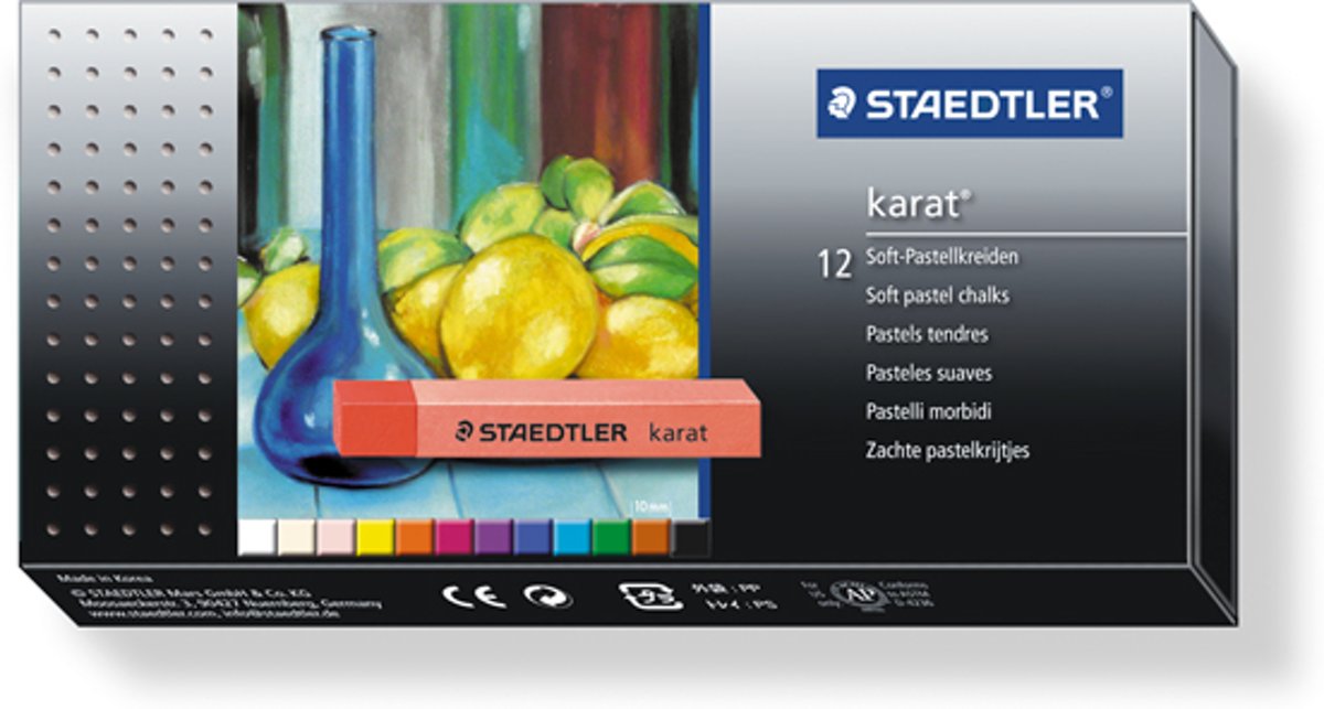 karat zacht pastelkrijt - set 12 st