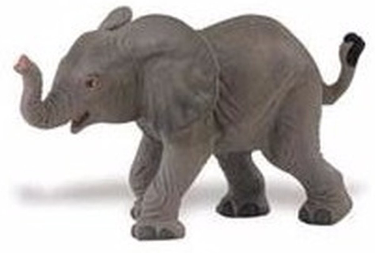 Plastic Afrikaanse olifant kalfje 8 cm - Speelfiguur