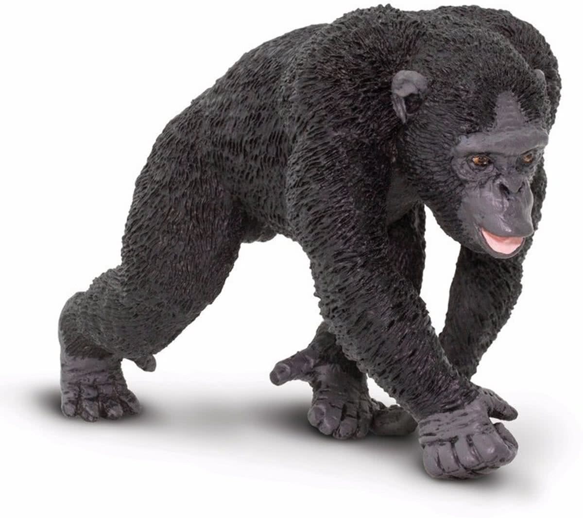 Plastic chimpansee 10 cm - speelgoed aap