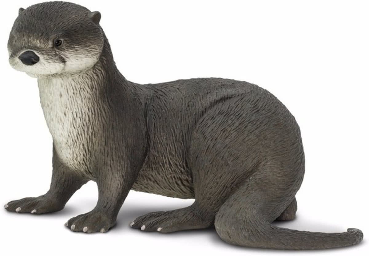 Plastic rivierotter 14 cm - speelgoed miniatuur otter