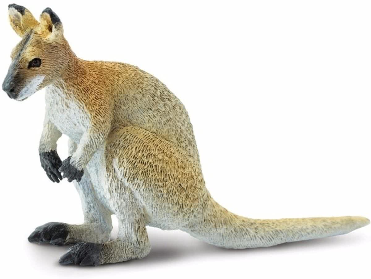 Plastic wallaby 9 cm - speelgoed kangoeroe