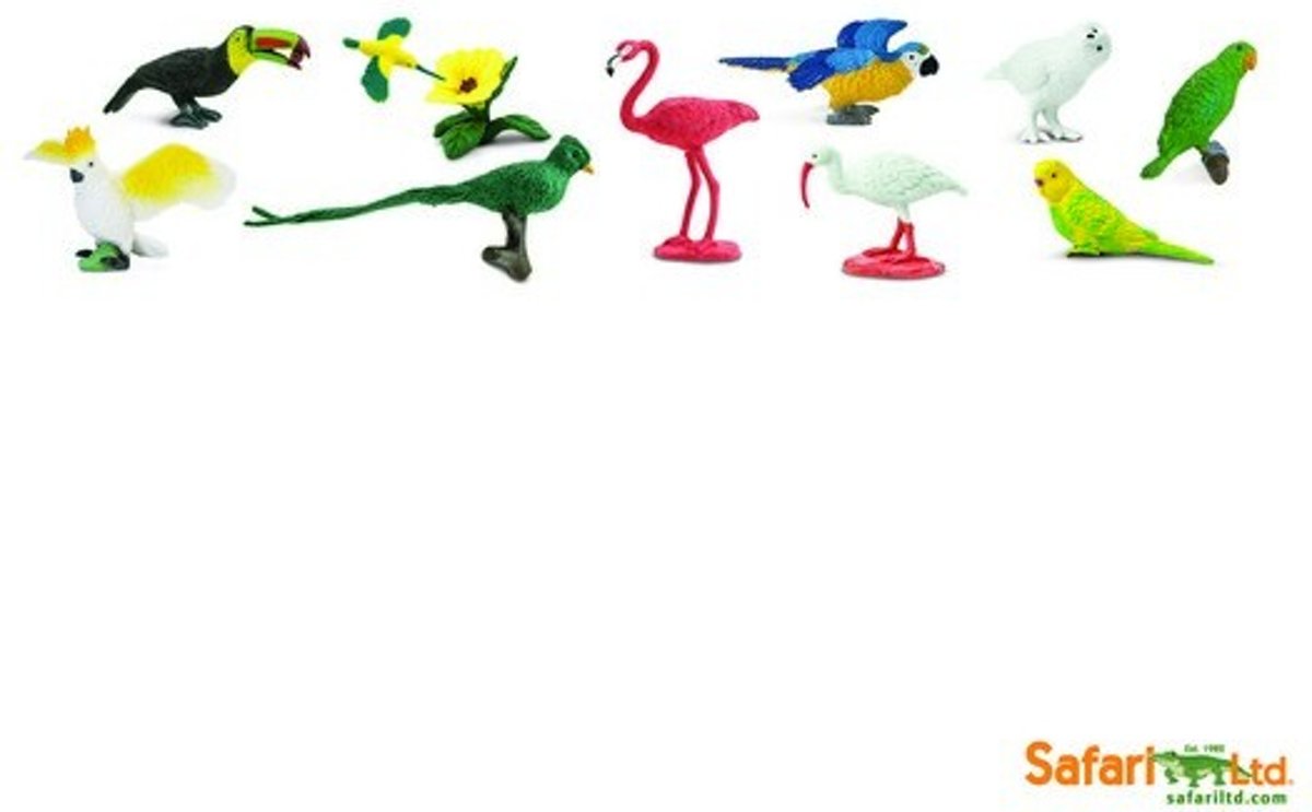 exotische vogels Minifiguren 10 stuks