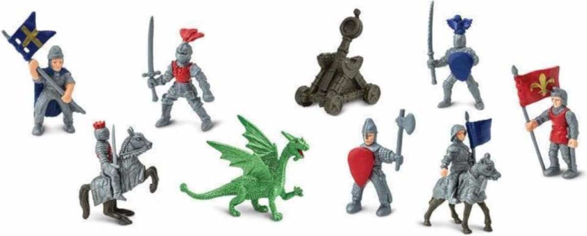 speelfigurenset Knights & Dragons junior 11-delig