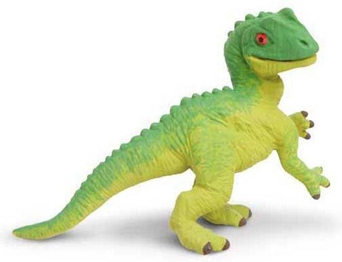 Safari Baby-allosaurus Junior 5 Cm Rubber Groen/geel