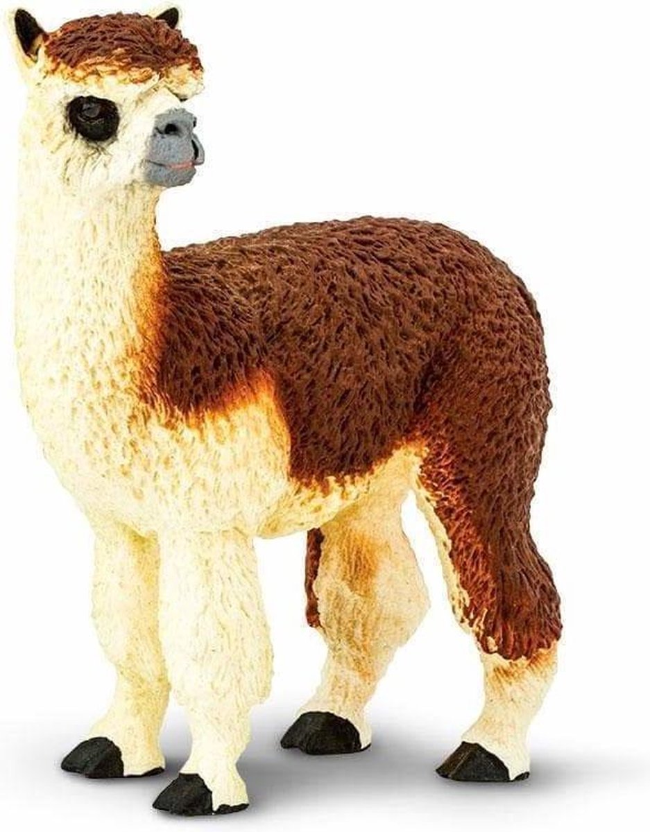 Safari Boerderijdier Alpaca Junior 7,5 Cm Bruin/wit