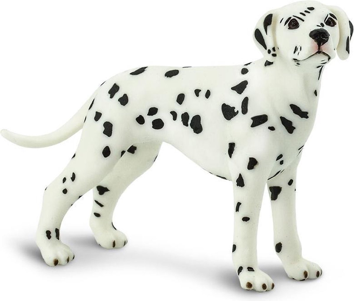 Safari Dalmatiër Junior 9 Cm Rubber Zwart/wit