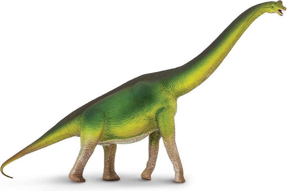 Safari Dinosaurus Brachiosaurus Junior 35 Cm Rubber Groen/geel