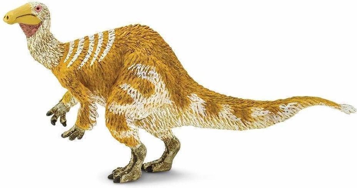 Safari Dinosaurus Deinocheirus Junior 20 Cm Rubber Bruin/wit