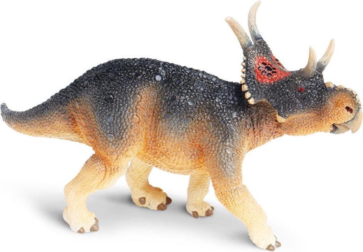 Safari Dinosaurus Diabloceratops Junior 15 Cm Rubber Zwart/bruin/rood