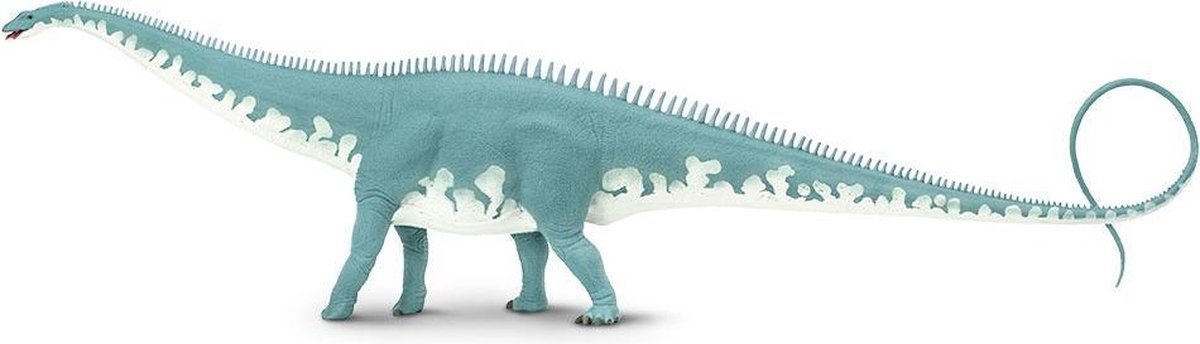 Safari Dinosaurus Diplodocus Junior 47 Cm Rubber Grijs/wit