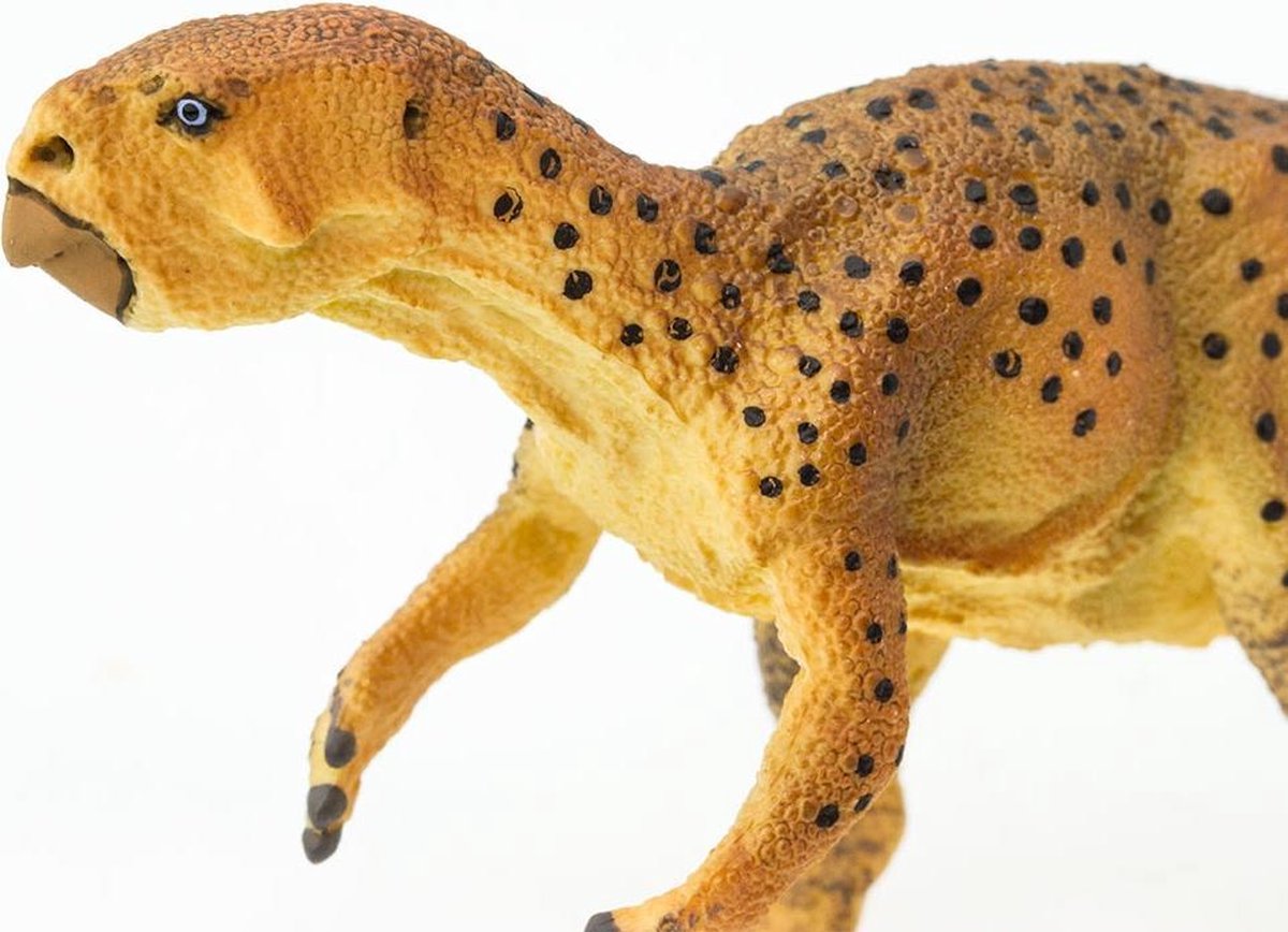 Safari Dinosaurus Psittacosaurus Junior 13 Cm Rubber Bruin/zwart