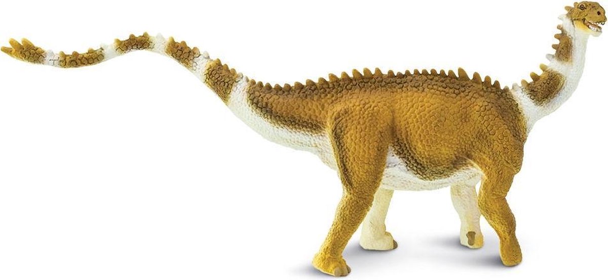 Safari Dinosaurus Shunosaurus Junior 23 Cm Rubber Lichtbruin/wit