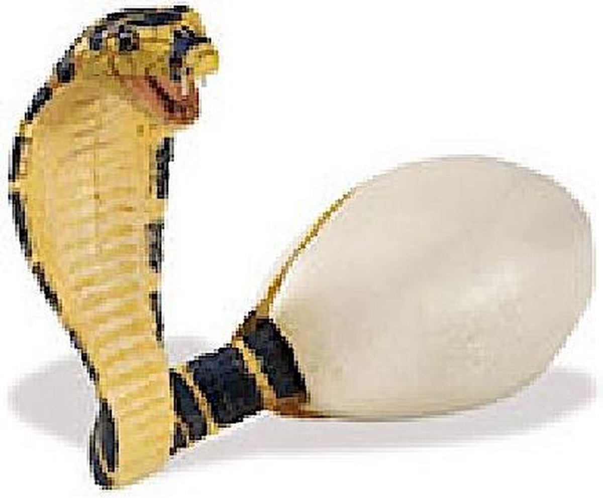 Safari Speeldier Baby Cobra 9,5 Cm Geel/zwart