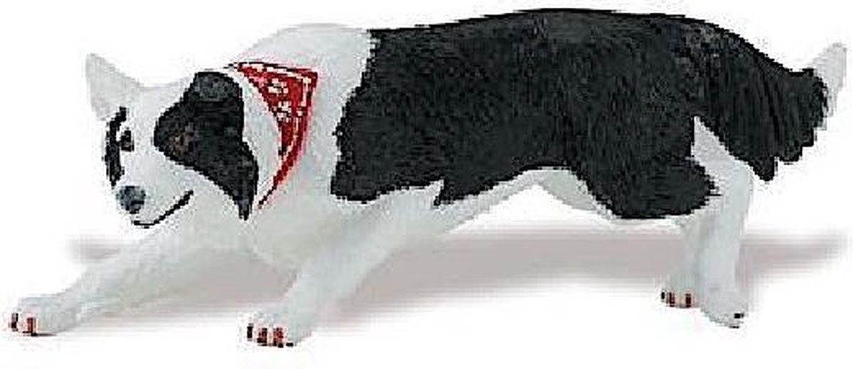 Safari Speeldier Border Collie 12,5 Cm Zwart/wit