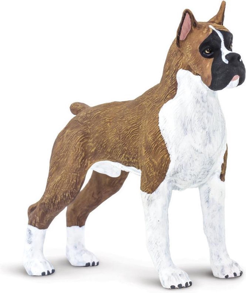 Safari Speeldier Boxer Hond Junior 9,7 Cm Bruin/wit