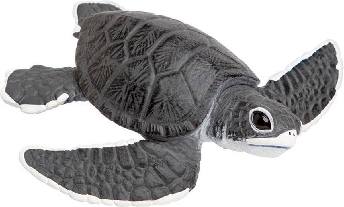 Safari Speeldier Zeeschildpadjong 13 Cm Grijs/wit