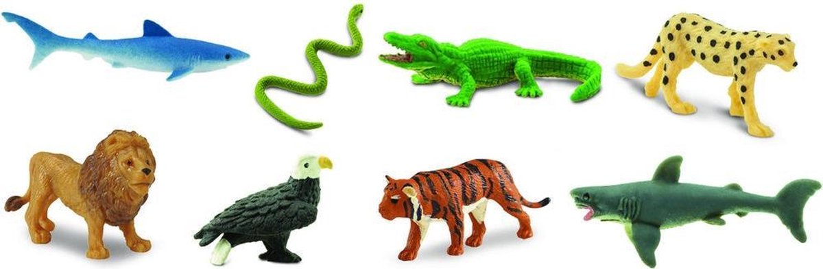 Safari Speeldierenset Gl Wild Animals Junior 2,5 Cm 8-delig